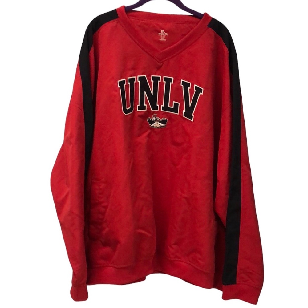 KA Knights Apparel UNLV Windbreaker with pockets mens size 2XL with side zip
